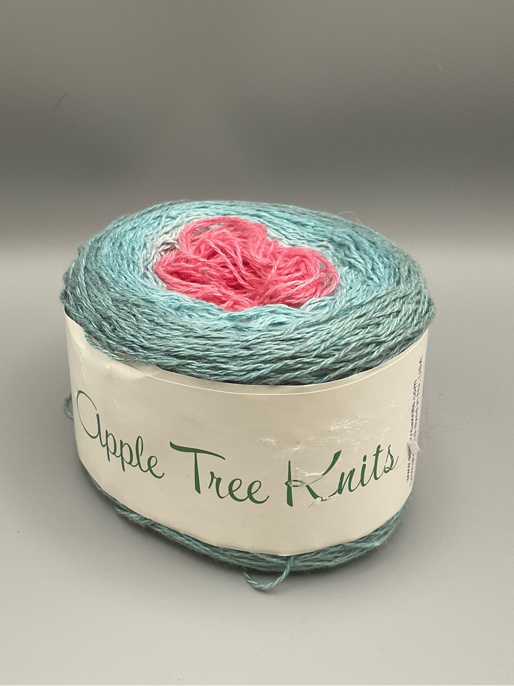 Apple Tree Knits 4oz Silklin Cake Silk Linen Blend 756 Yards Oceans Gradient